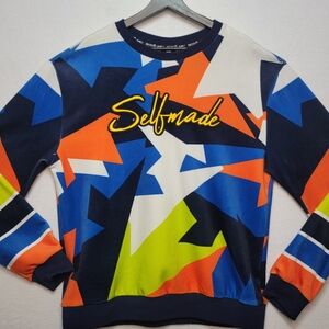 Switch Remarkable Selfmade VELOUR Print Crew Neck Sweatshirt XL‎